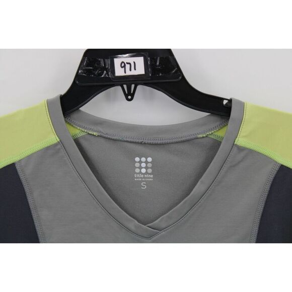 Title Nine Regulator Dress Stretch Wicking Gray Color Block Pocket Women's Small - Picture 2 of 8